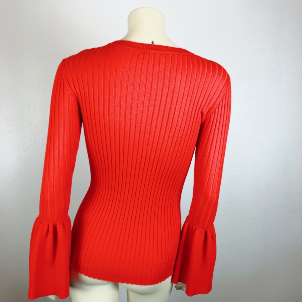 Cabi #5285 Trumpet Bell Sleeve Cardigan Size XS - Picture 5 of 8